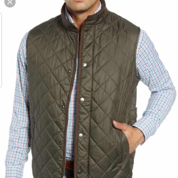 Other - SALE! Quilted Vest Classic Fit Olive Color